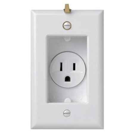 PASS & SEYMOUR 15A Wht Cloc Receptacle S3713W